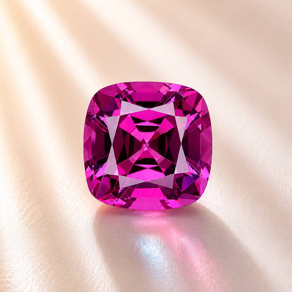 フレッシュピンク　スターシャイン　レッドロック　プリズムストーンセット売り Bubblegum Pink Rubellite Tourmaline 1.16ct - 8x6mm | STARLANKA