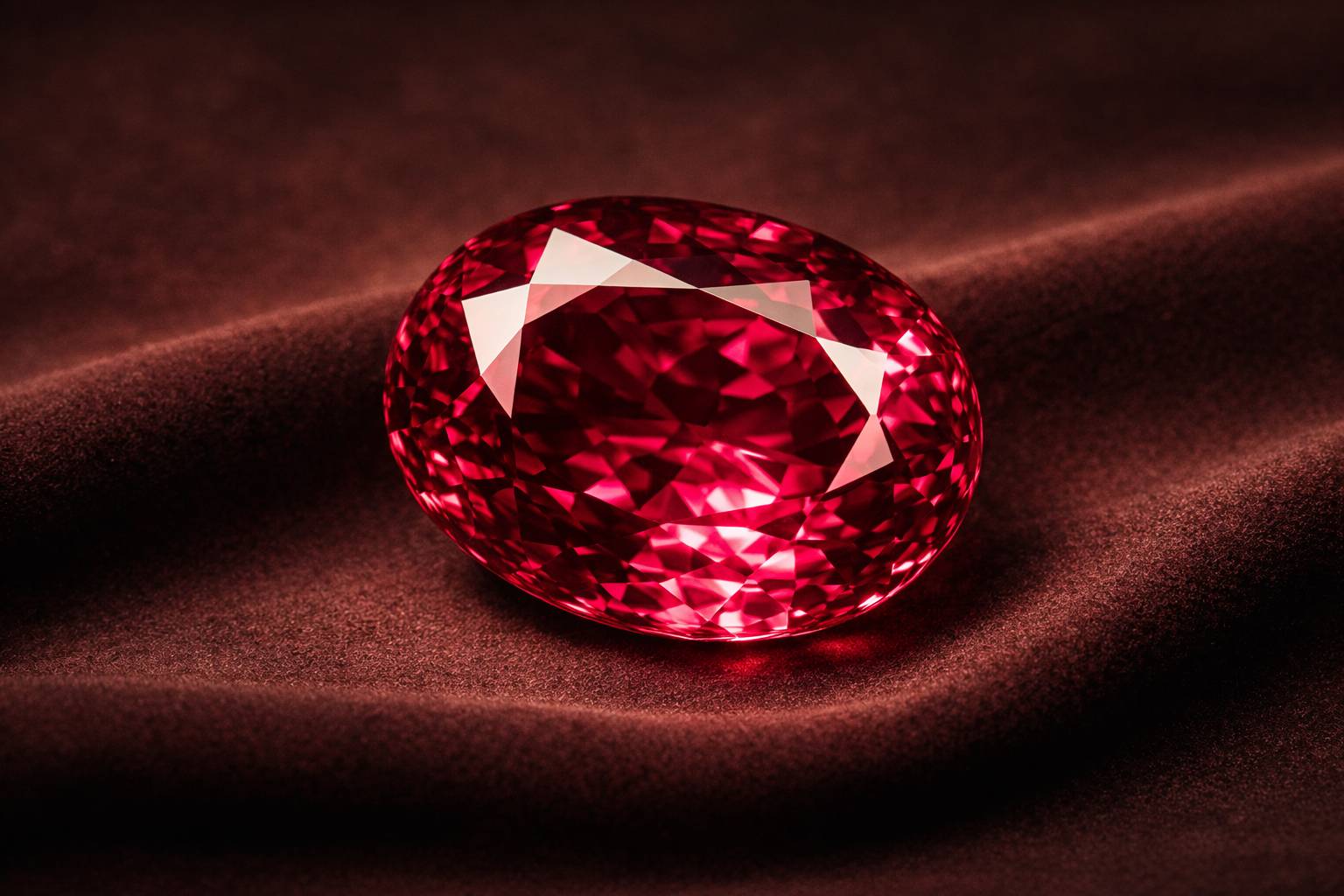 Close-up view of rubellite's vibrant pink and red hues