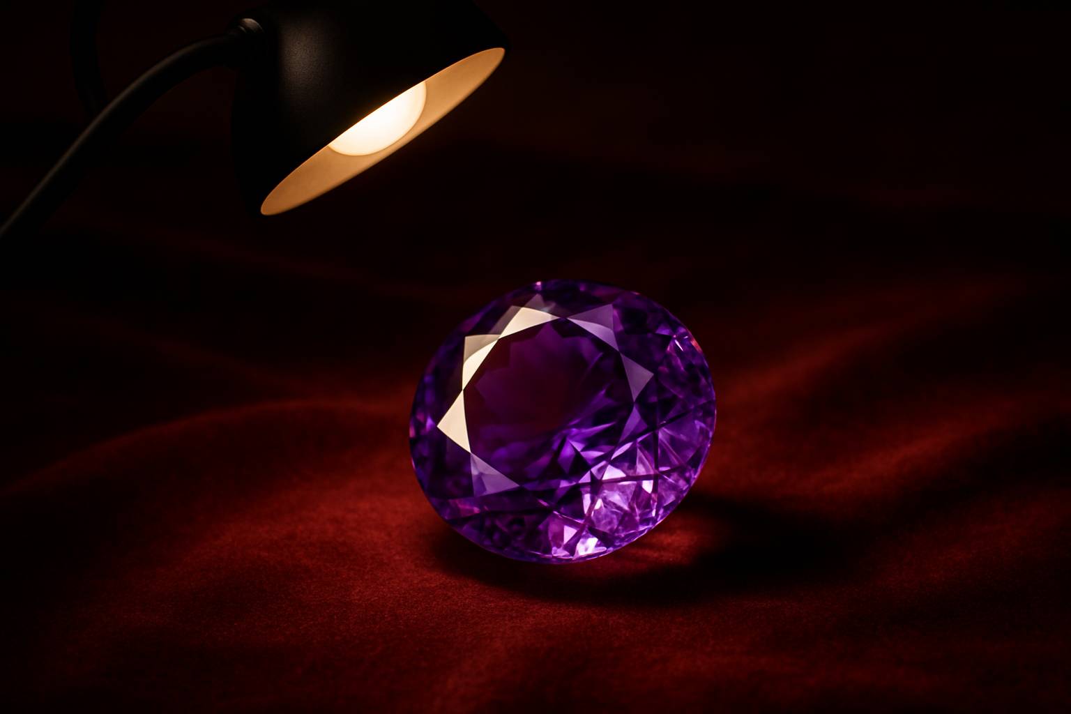 a close-up view of a faceted gemstone, highlighting the intricate cut and brilliance