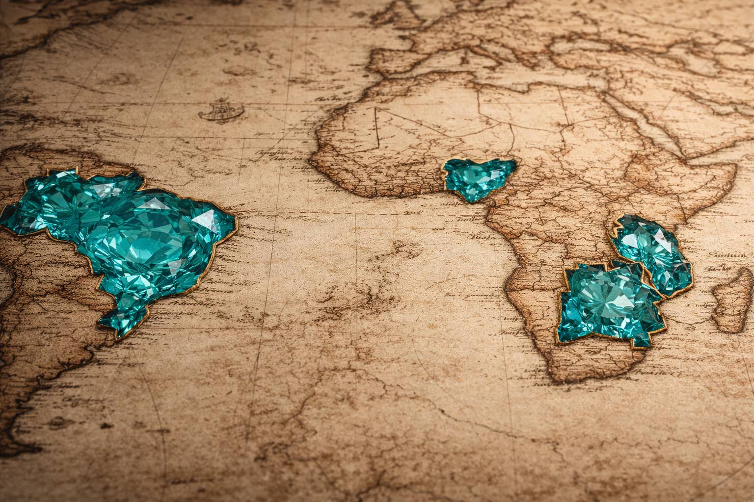 Map highlighting Brazil, Mozambique, Nigeria, and Tanzania