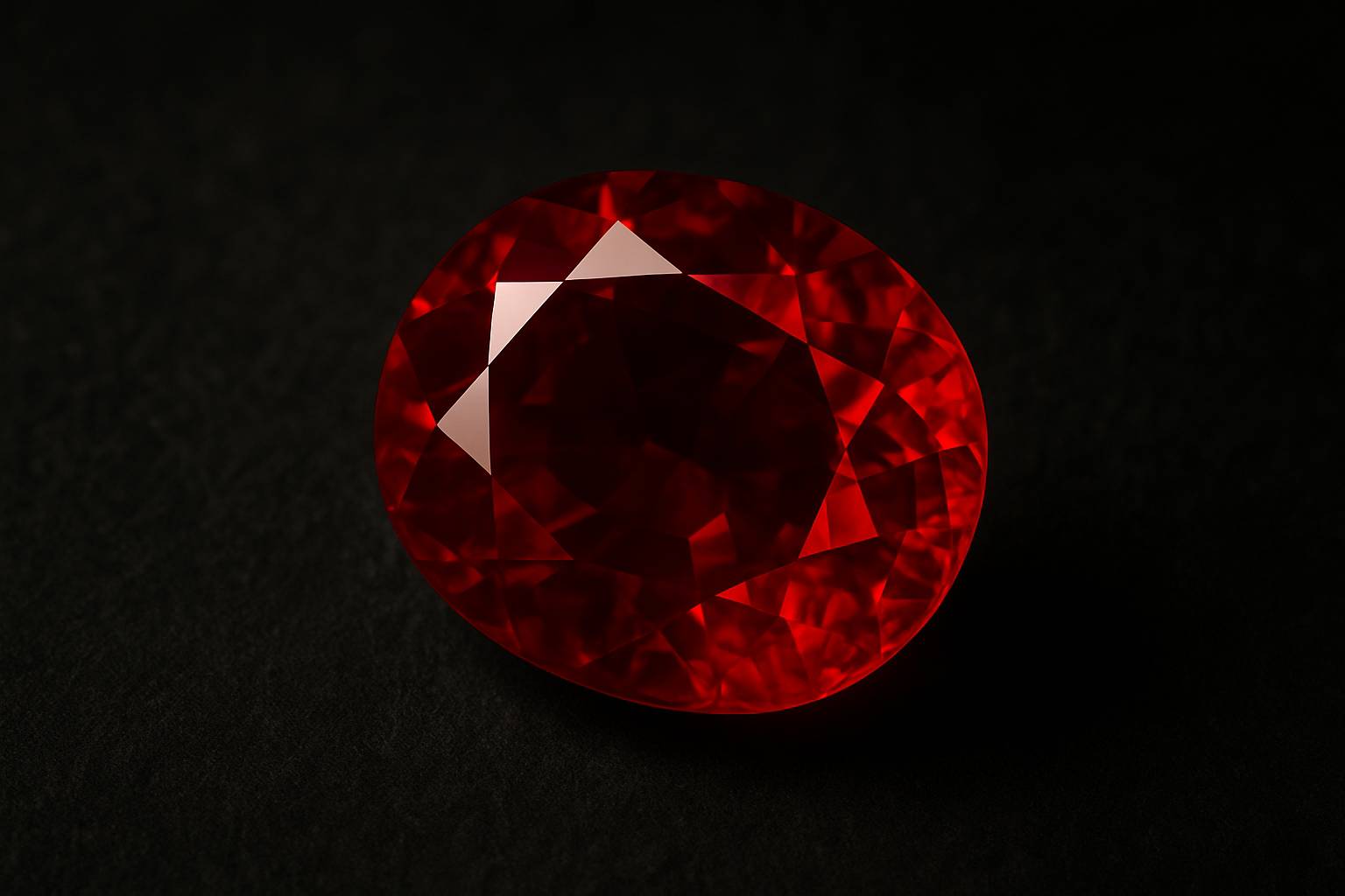 a close-up of a vibrant Myanmar ruby, highlighting its color and clarity