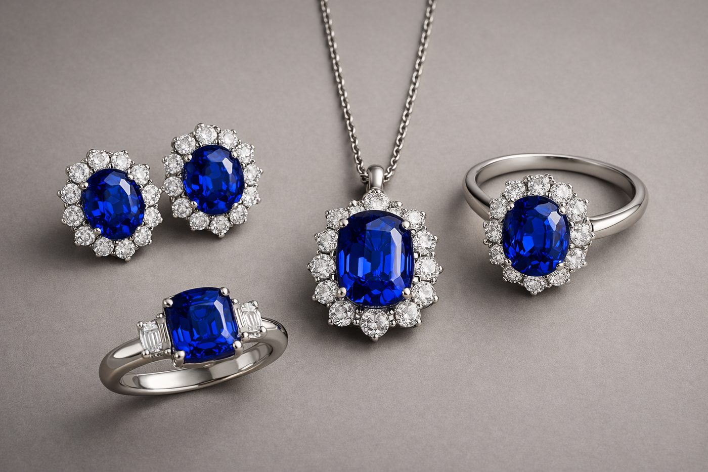 A vivid Royal Blue Tanzanite gem highlighting its deep color saturation.