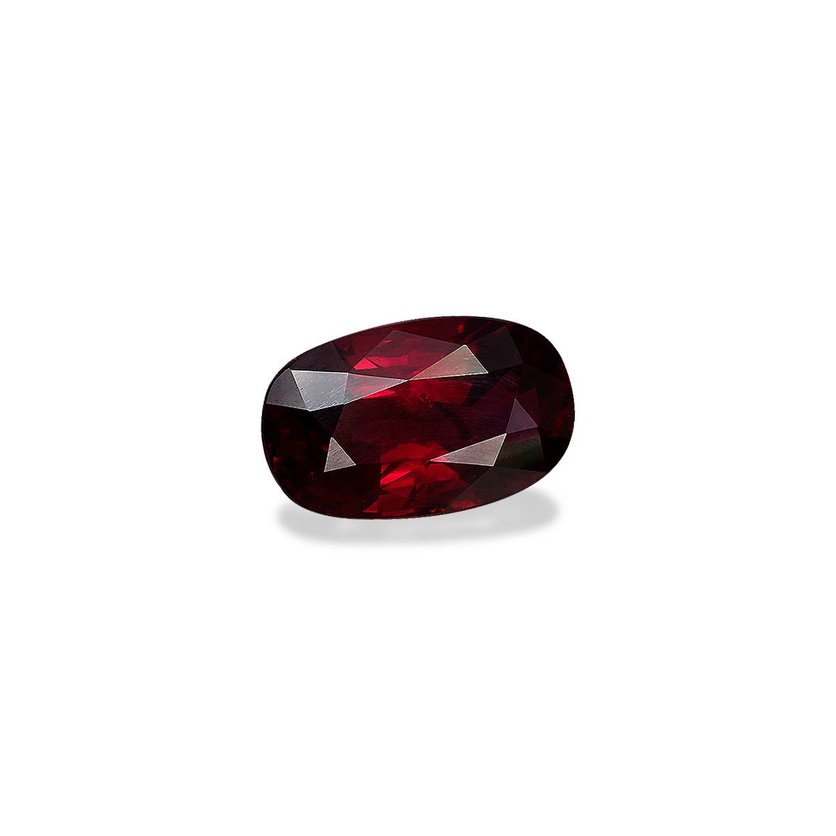 red mozambique ruby, 5.03ct cushion cut — view 3
