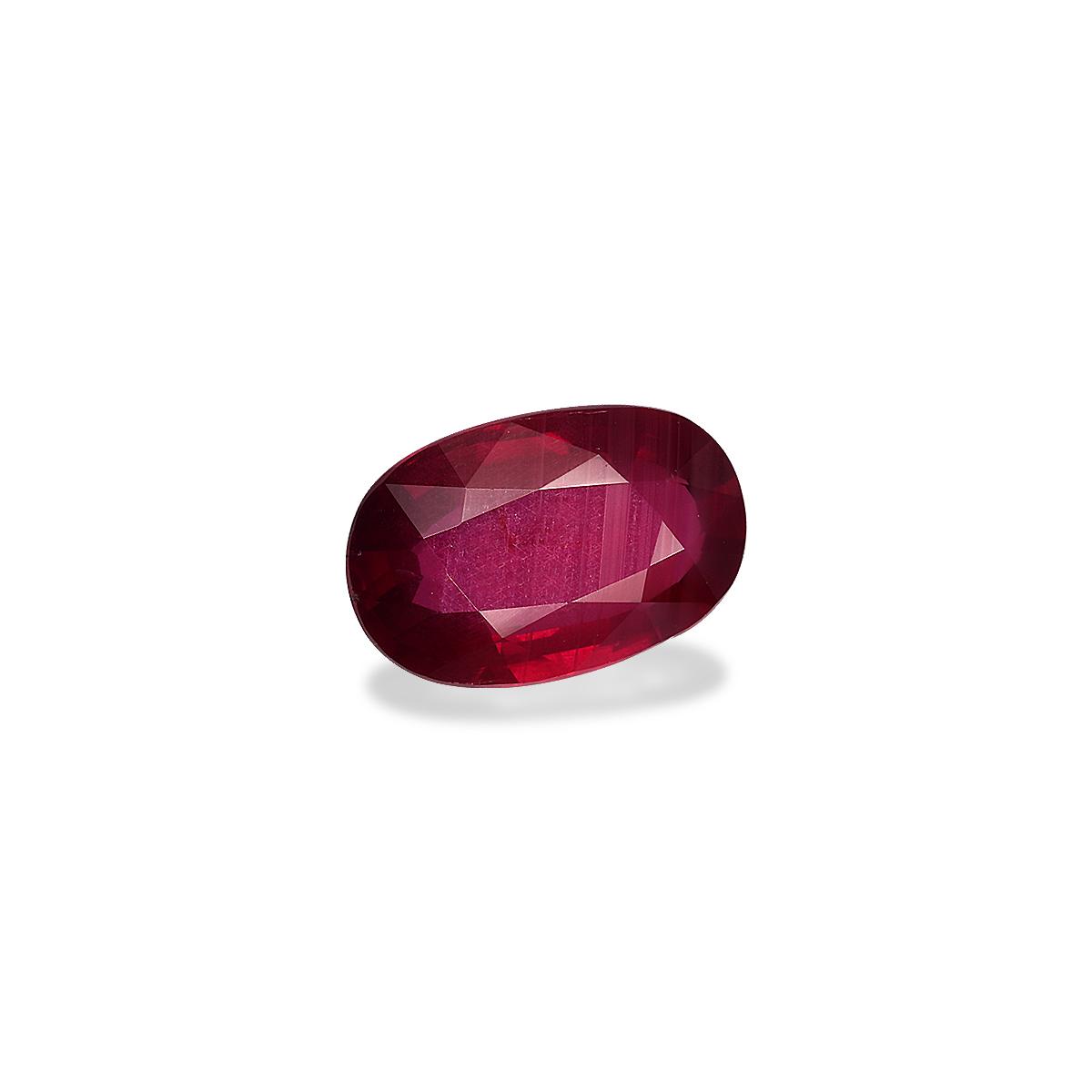 Pigeons Blood red mozambique ruby, 3ct oval cut — view 3