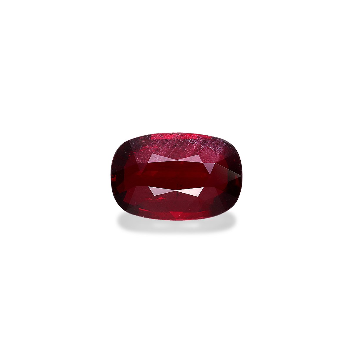 red mozambique ruby, 5.04ct cushion cut — main view