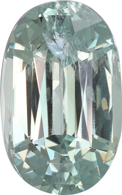 Oval cut alexandrite, 10.5 by 6.57 mm, shown at actual size