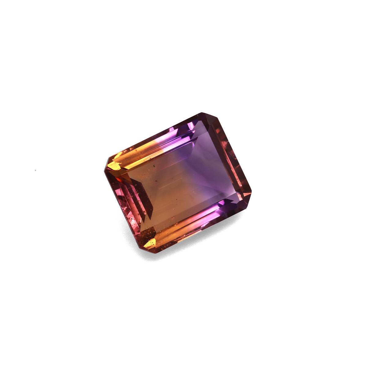 bi colour ametrine, 37.29ct rectangular cut — view 3