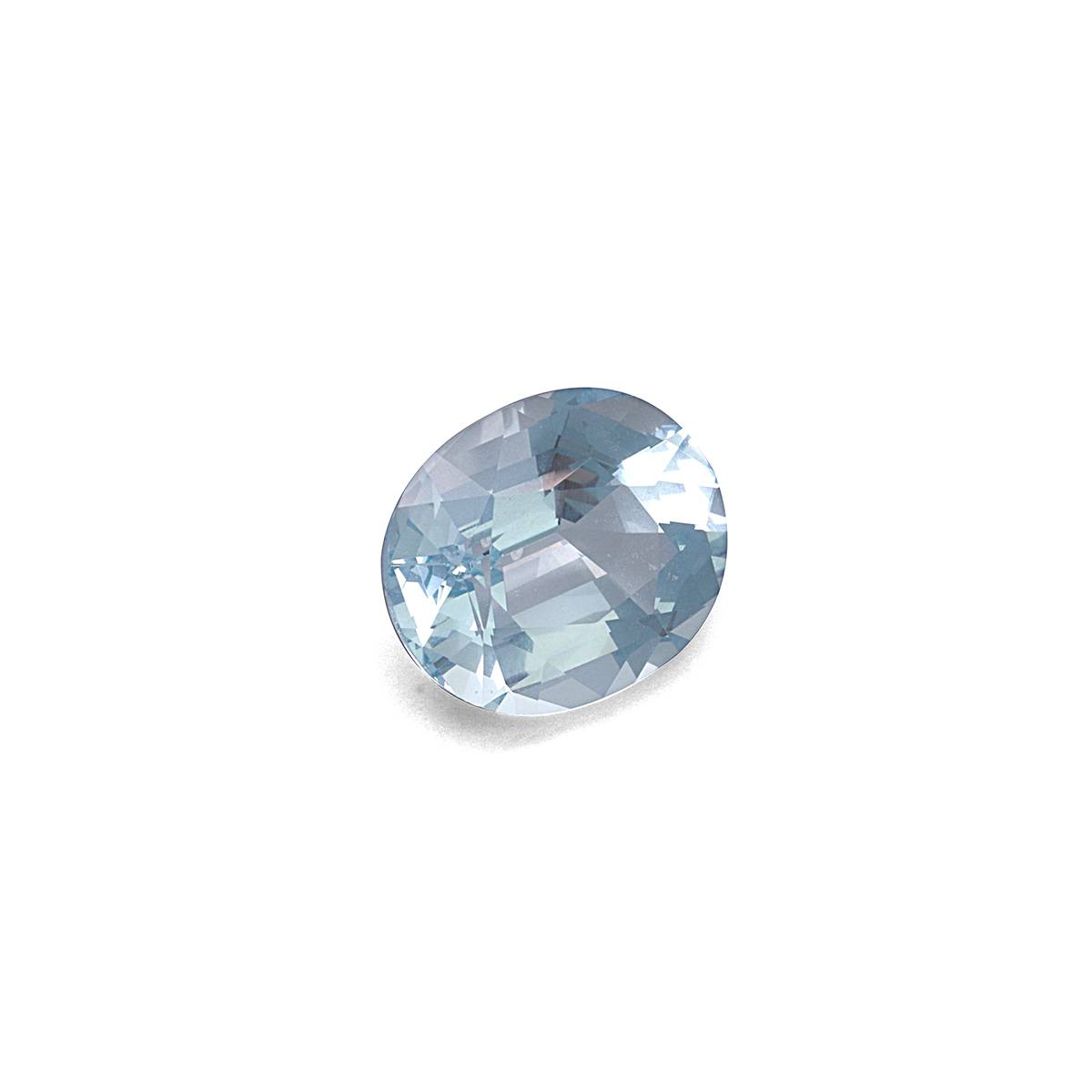 sky blue aquamarine, 9.8ct oval cut — view 3