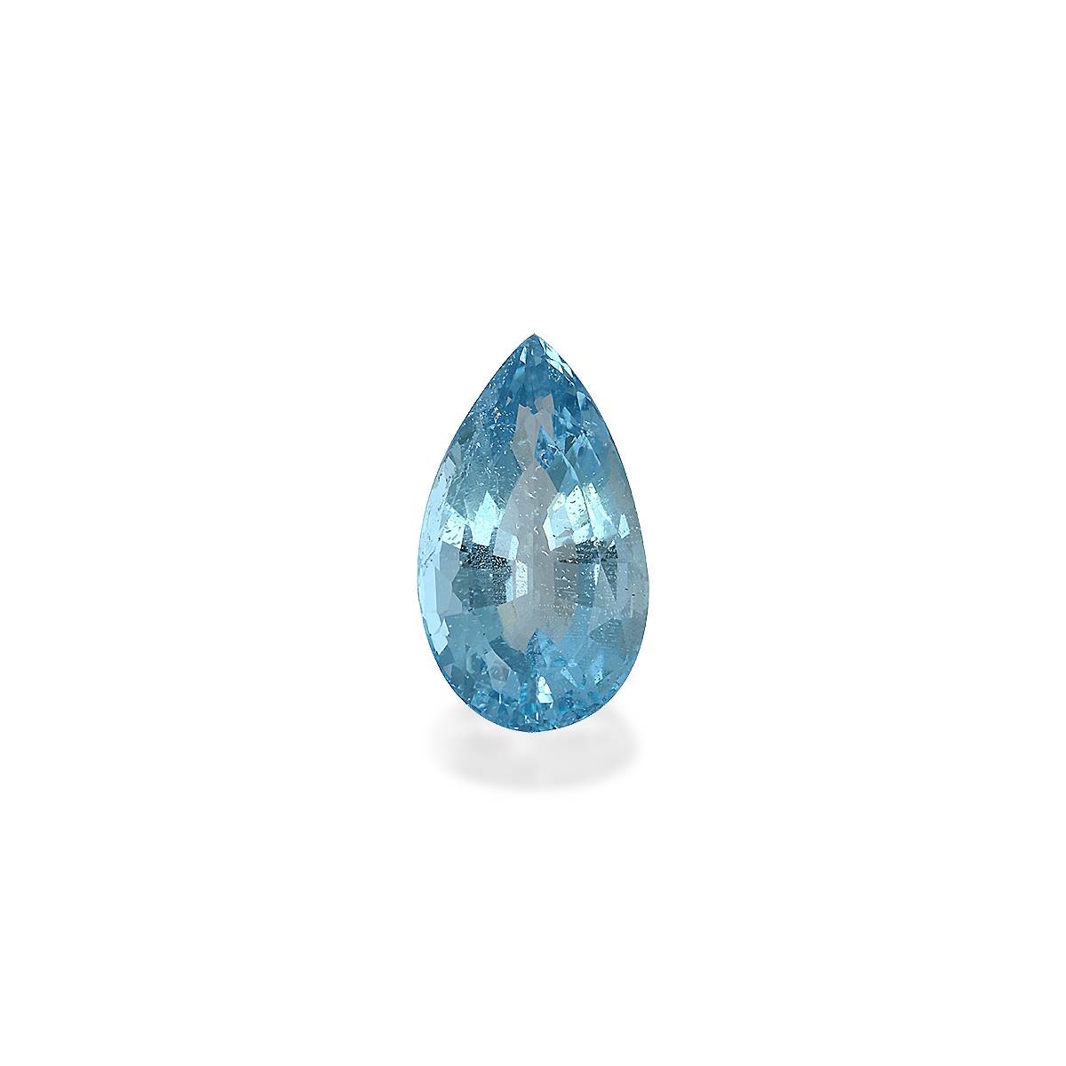 blue aquamarine, 4.06ct pear cut — main view