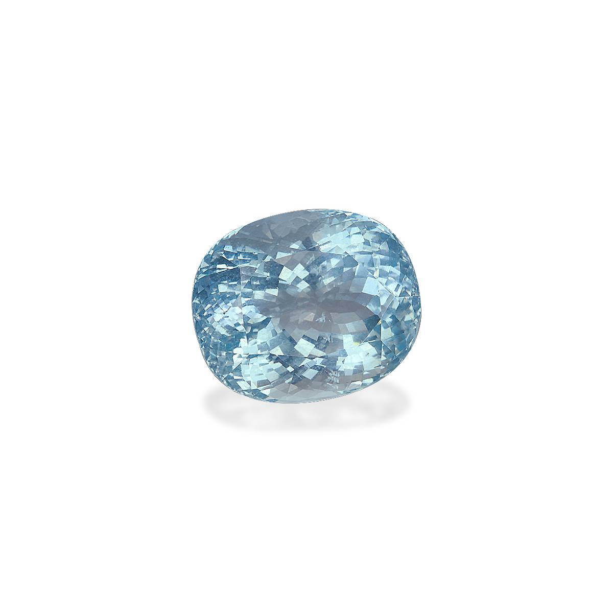 arctic blue aquamarine, 30.68ct cushion cut — view 3