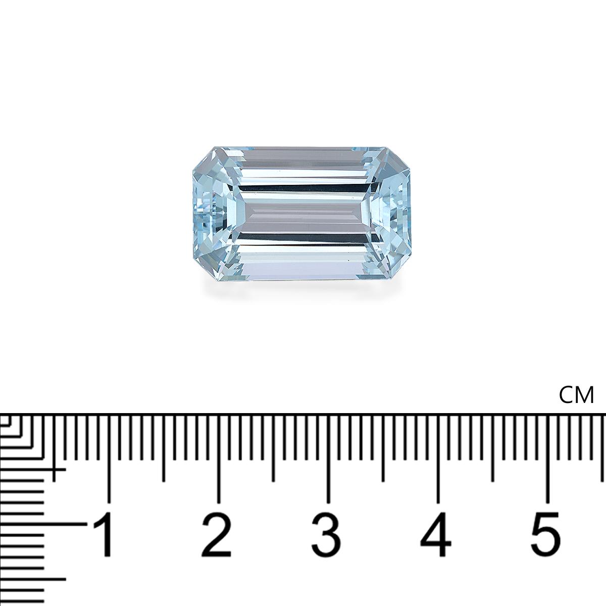 baby blue aquamarine, 18.54ct rectangular cut — view 3
