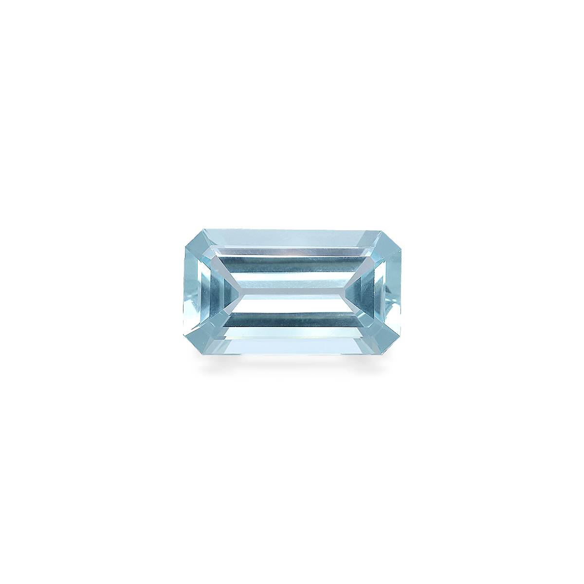blue aquamarine, 13.47ct rectangular cut — main view