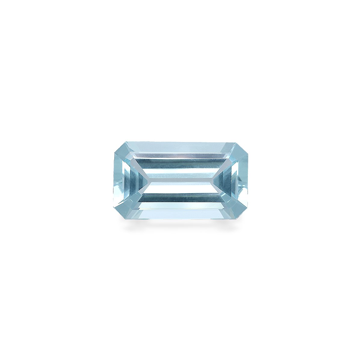 blue aquamarine, 13.47ct rectangular cut — main view