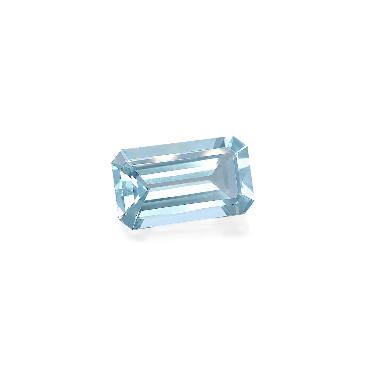 blue aquamarine, 13.47ct rectangular cut — view 3