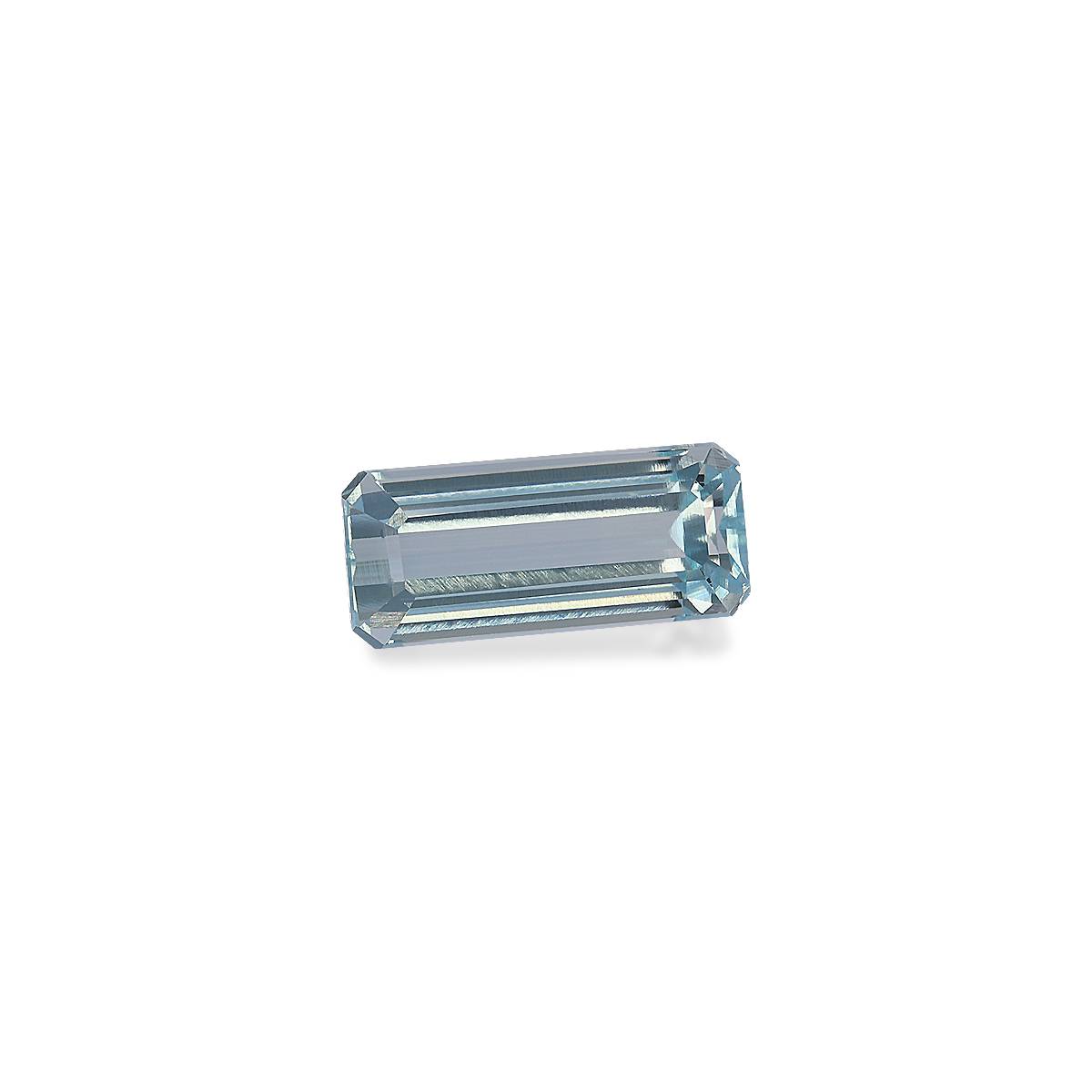 sky blue aquamarine, 8.63ct rectangular cut — view 3