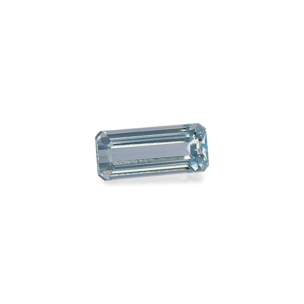 sky blue aquamarine, 8.63ct rectangular cut — view 3