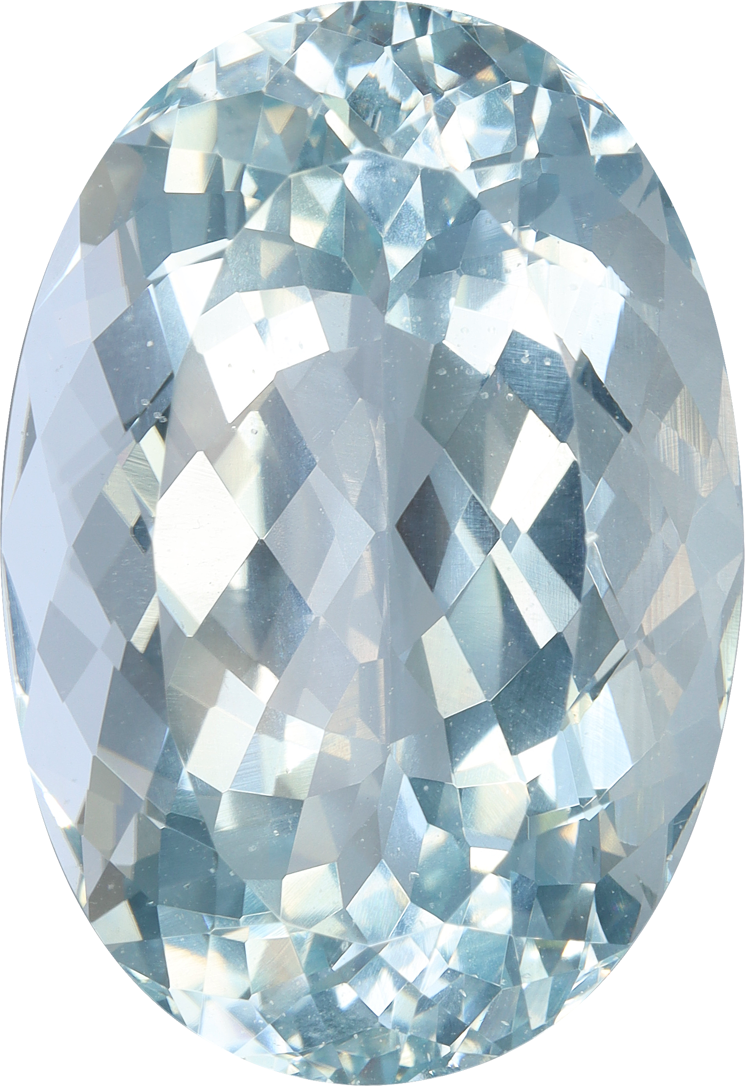 Oval cut aquamarine