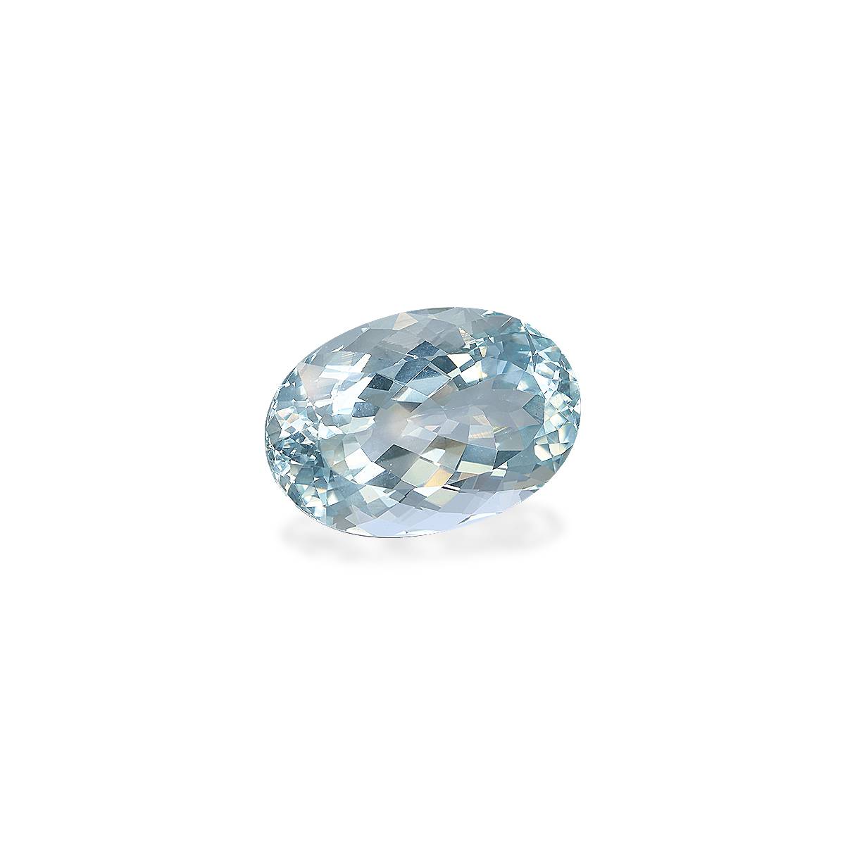 sky blue aquamarine, 21.6ct oval cut — view 3