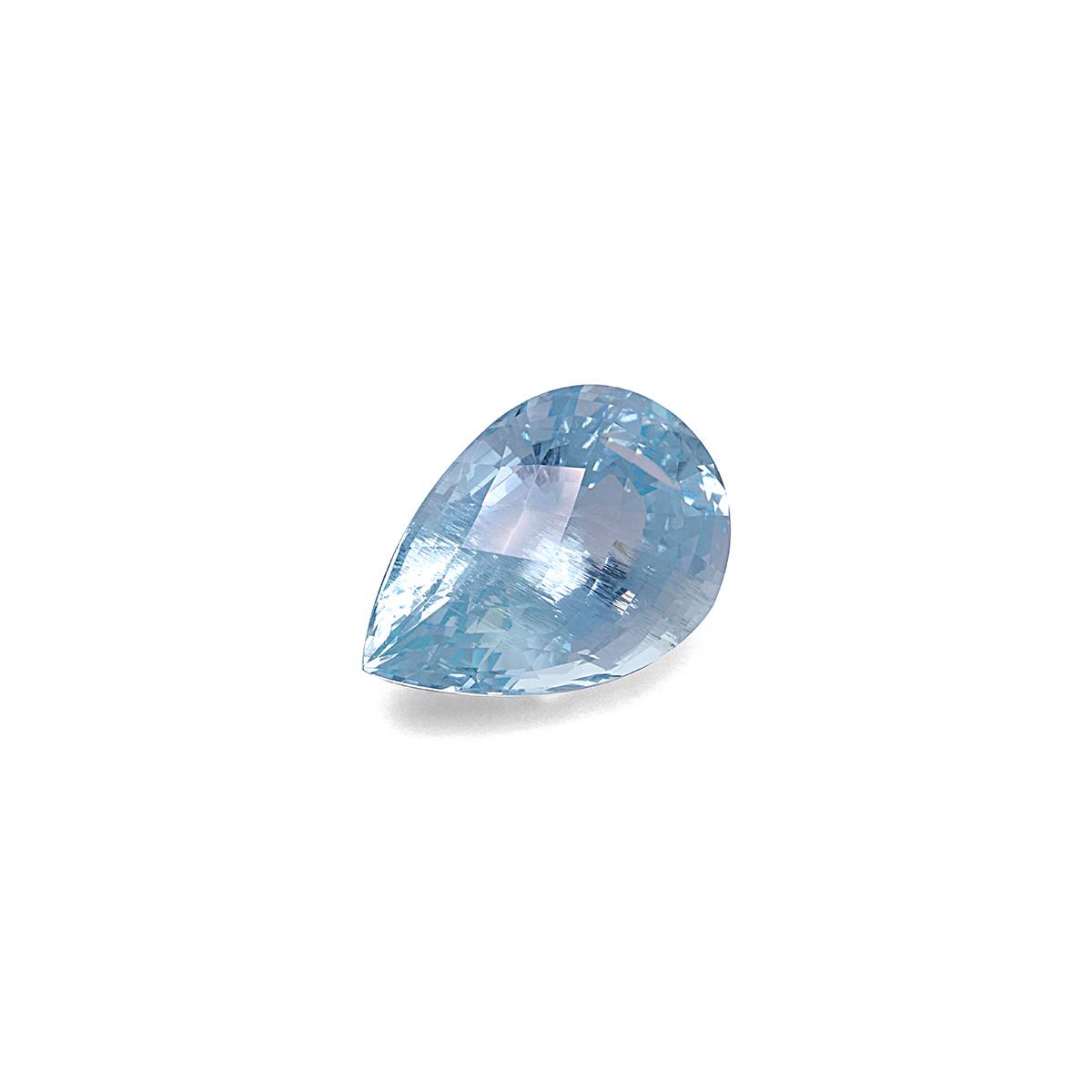 arctic blue aquamarine, 18.03ct pear cut — view 3