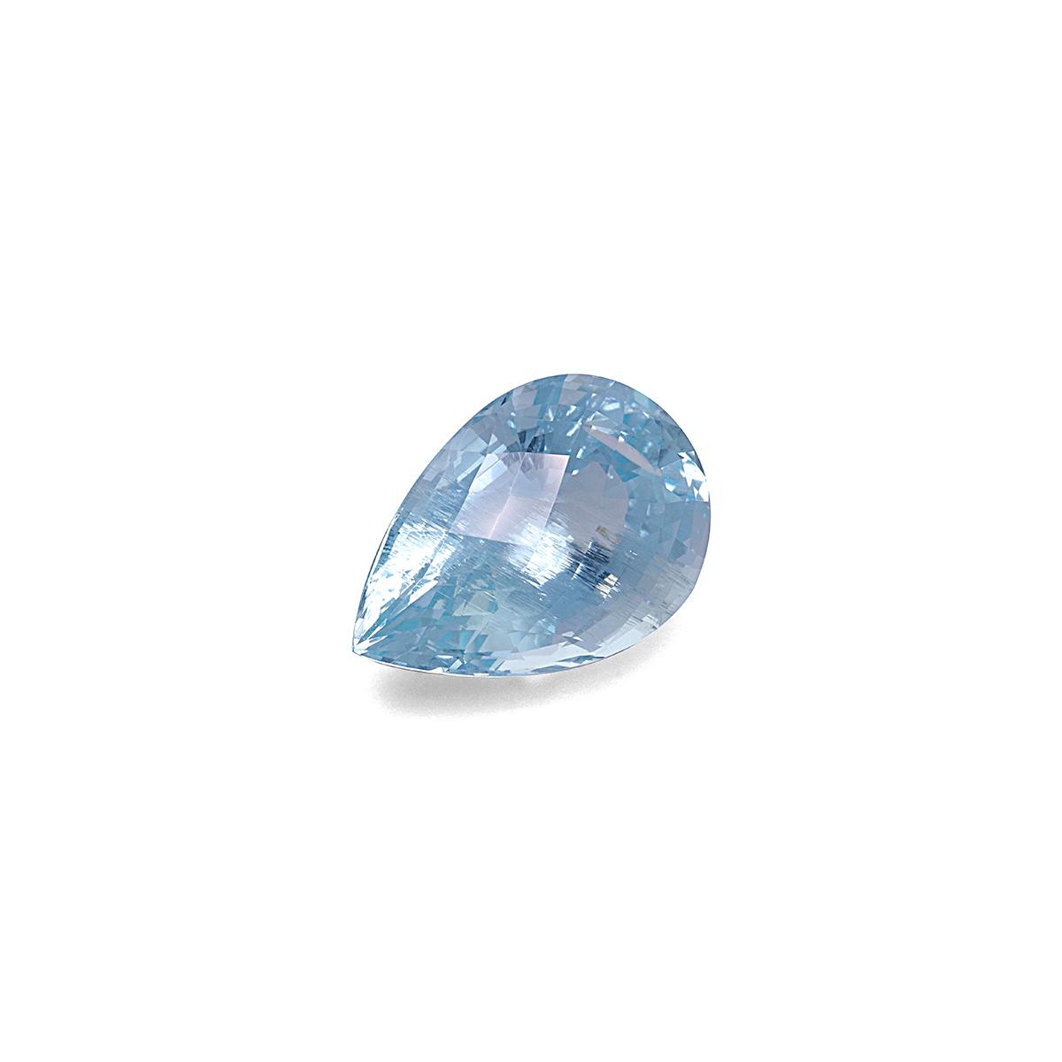arctic blue aquamarine, 18.03ct pear cut — view 3