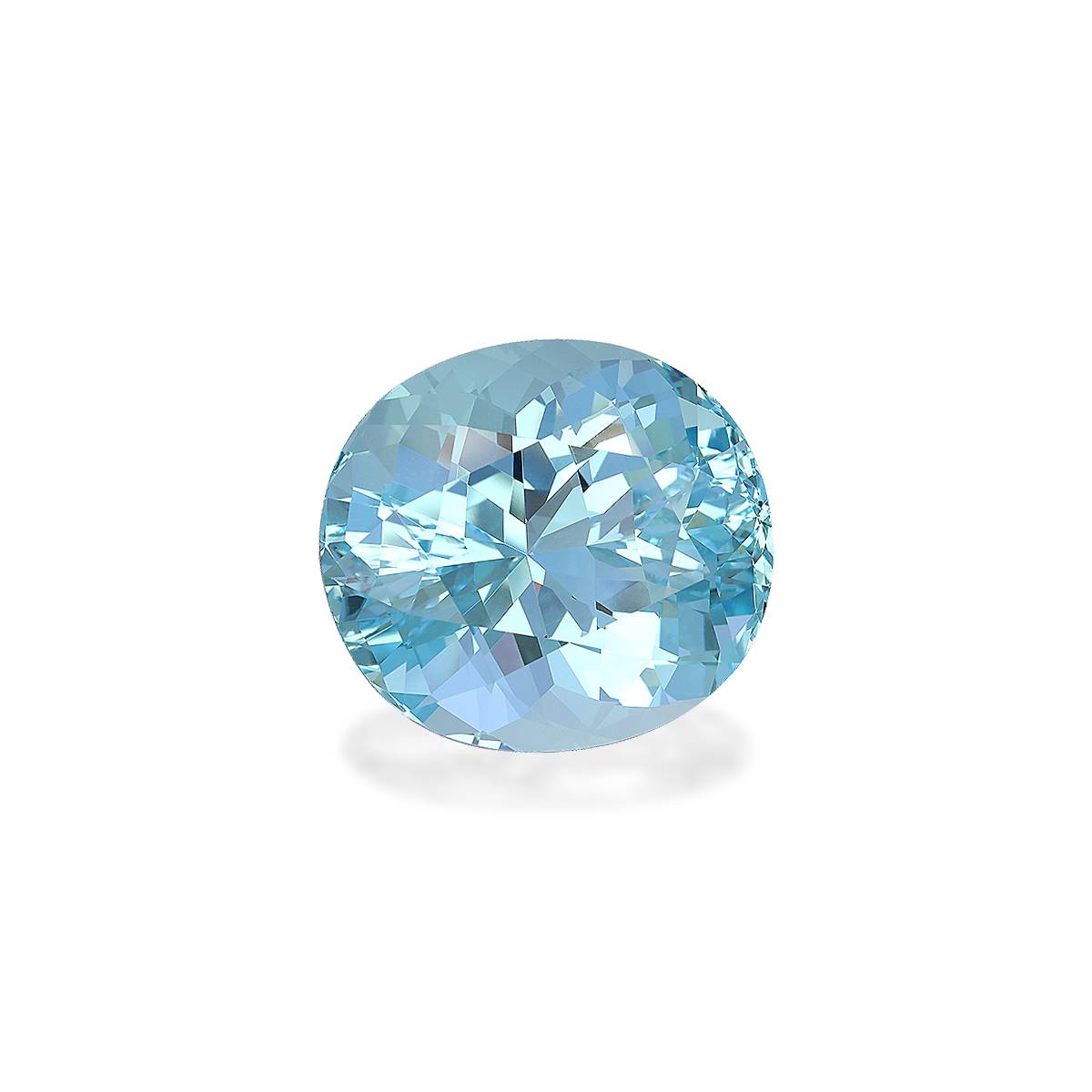 baby blue aquamarine, 75.77ct oval cut — view 3