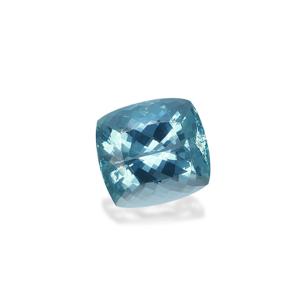 arctic blue aquamarine, 121.23ct cushion cut — view 3