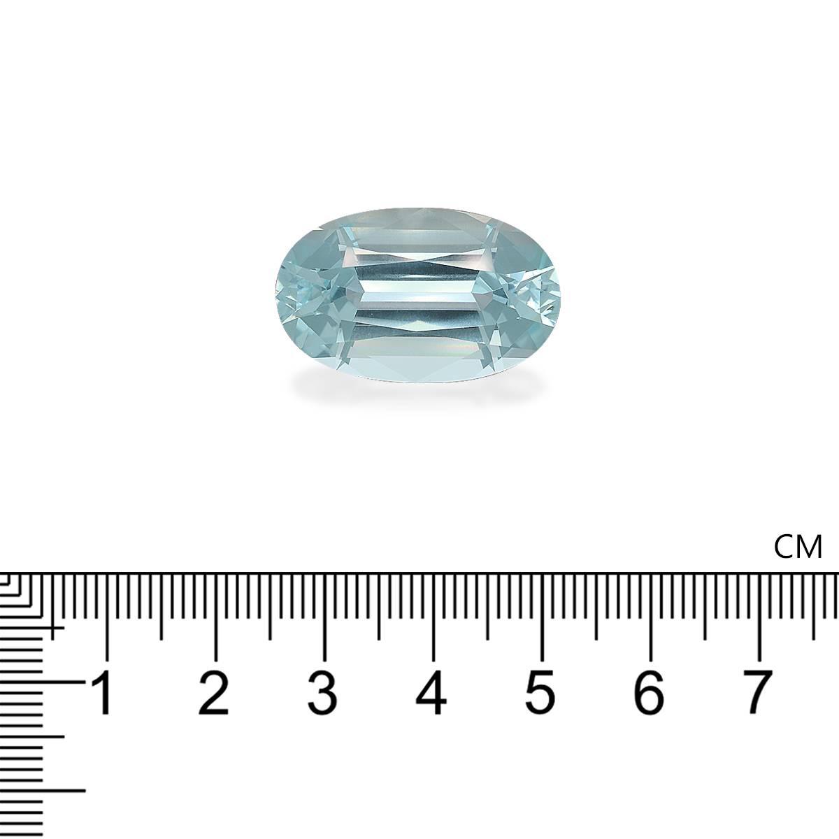 seafoam green aquamarine, 28.25ct oval cut — view 4