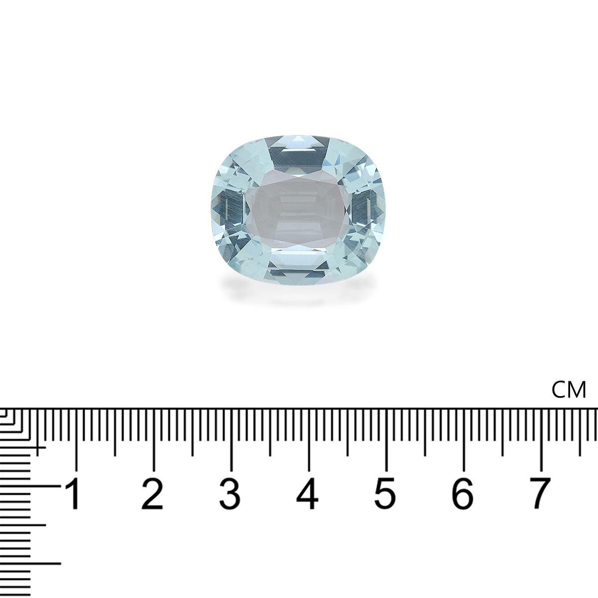 sky blue aquamarine, 25.42ct cushion cut — view 4