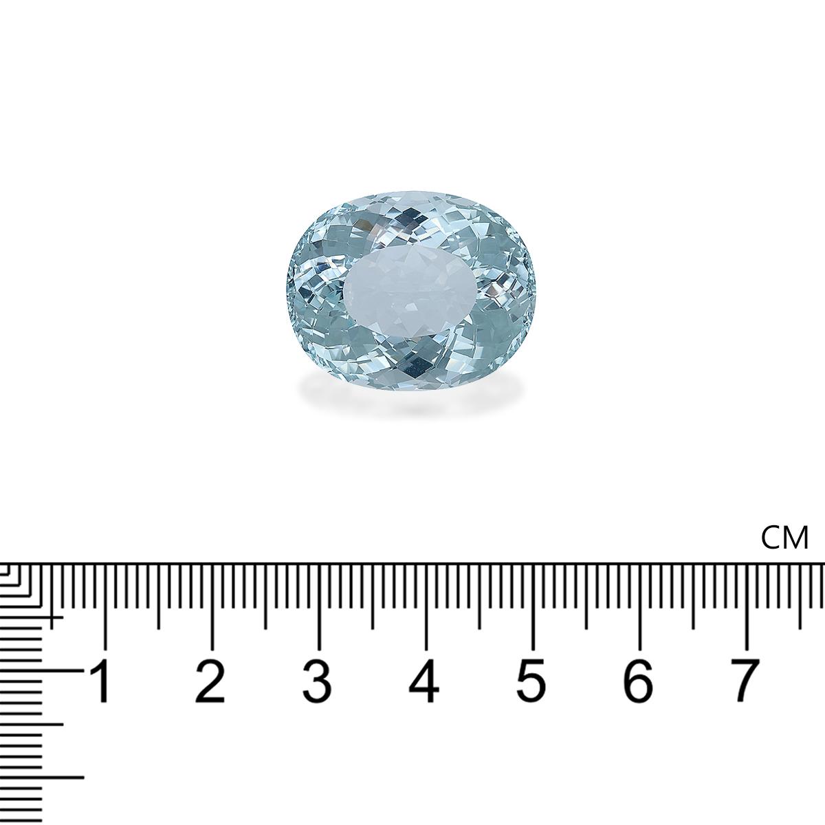 baby blue aquamarine, 31.87ct oval cut — view 4