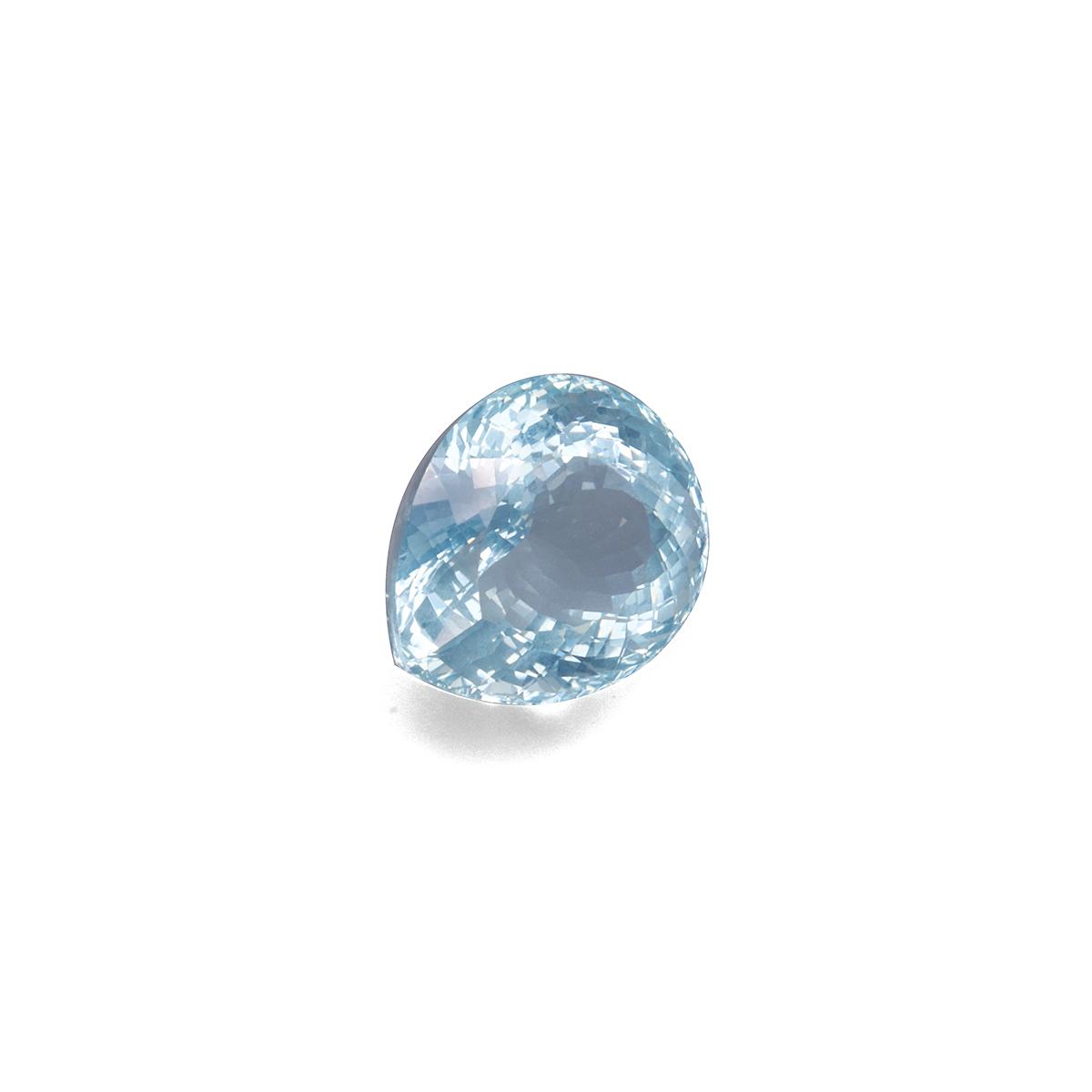 sky blue aquamarine, 12.41ct pear cut — view 3