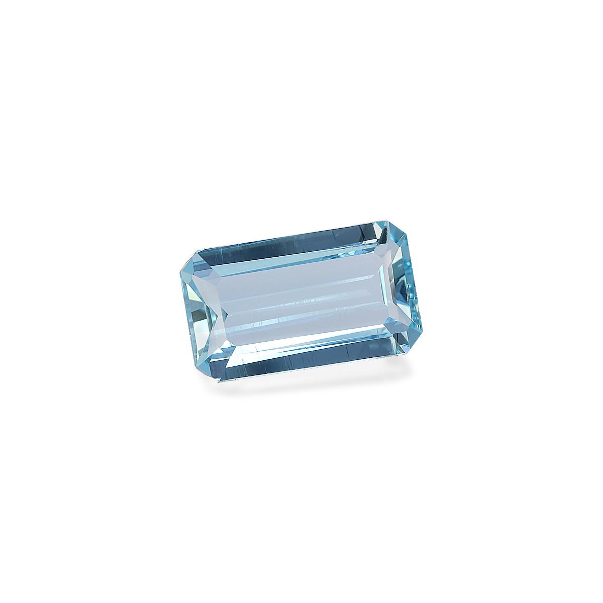 arctic blue aquamarine, 7.54ct rectangular cut — view 3