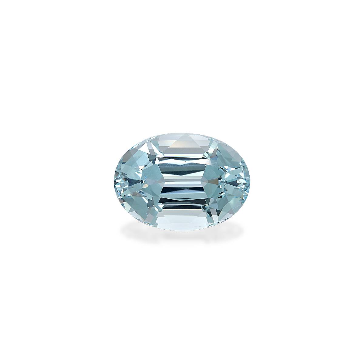 sky blue aquamarine, 28.04ct oval cut — main view