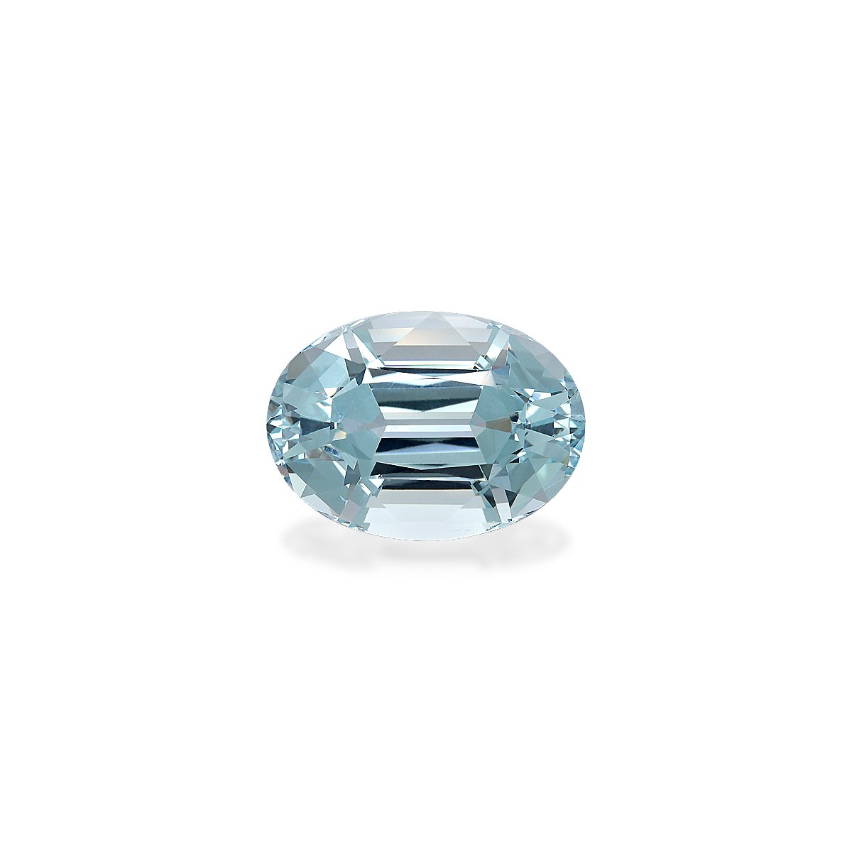 sky blue aquamarine, 28.04ct oval cut — main view