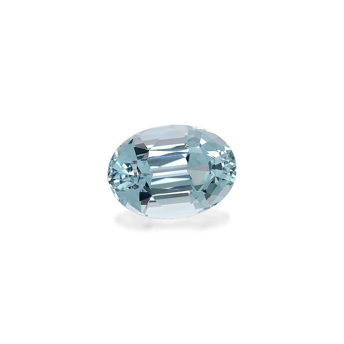 sky blue aquamarine, 28.04ct oval cut — view 3