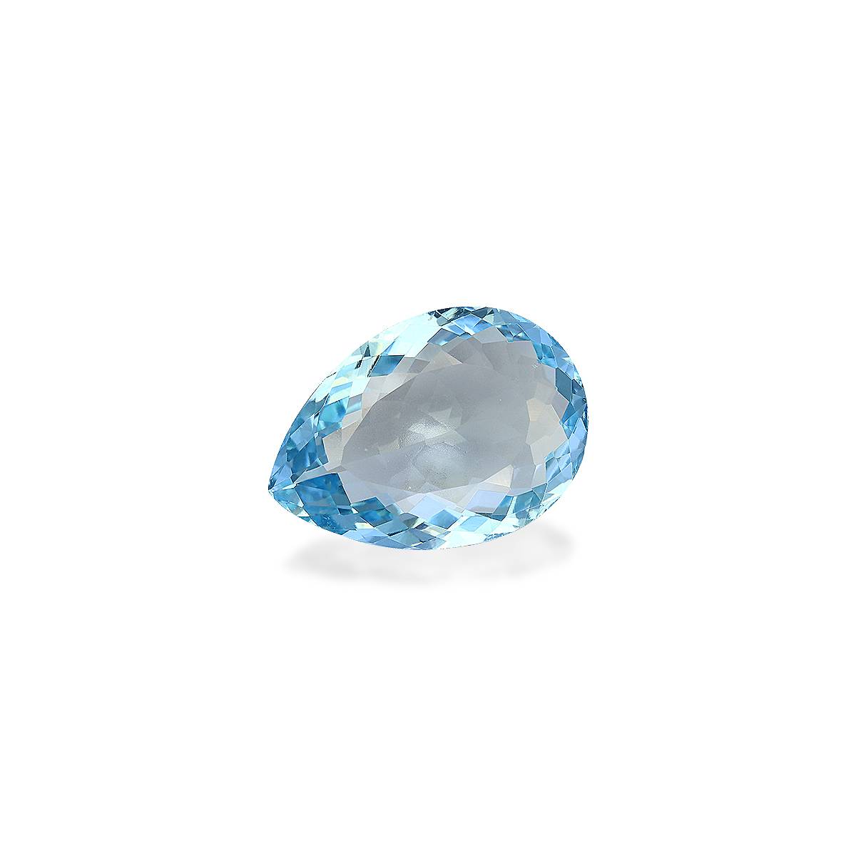 Santa Maria blue aquamarine, 4.09ct pear cut — view 3