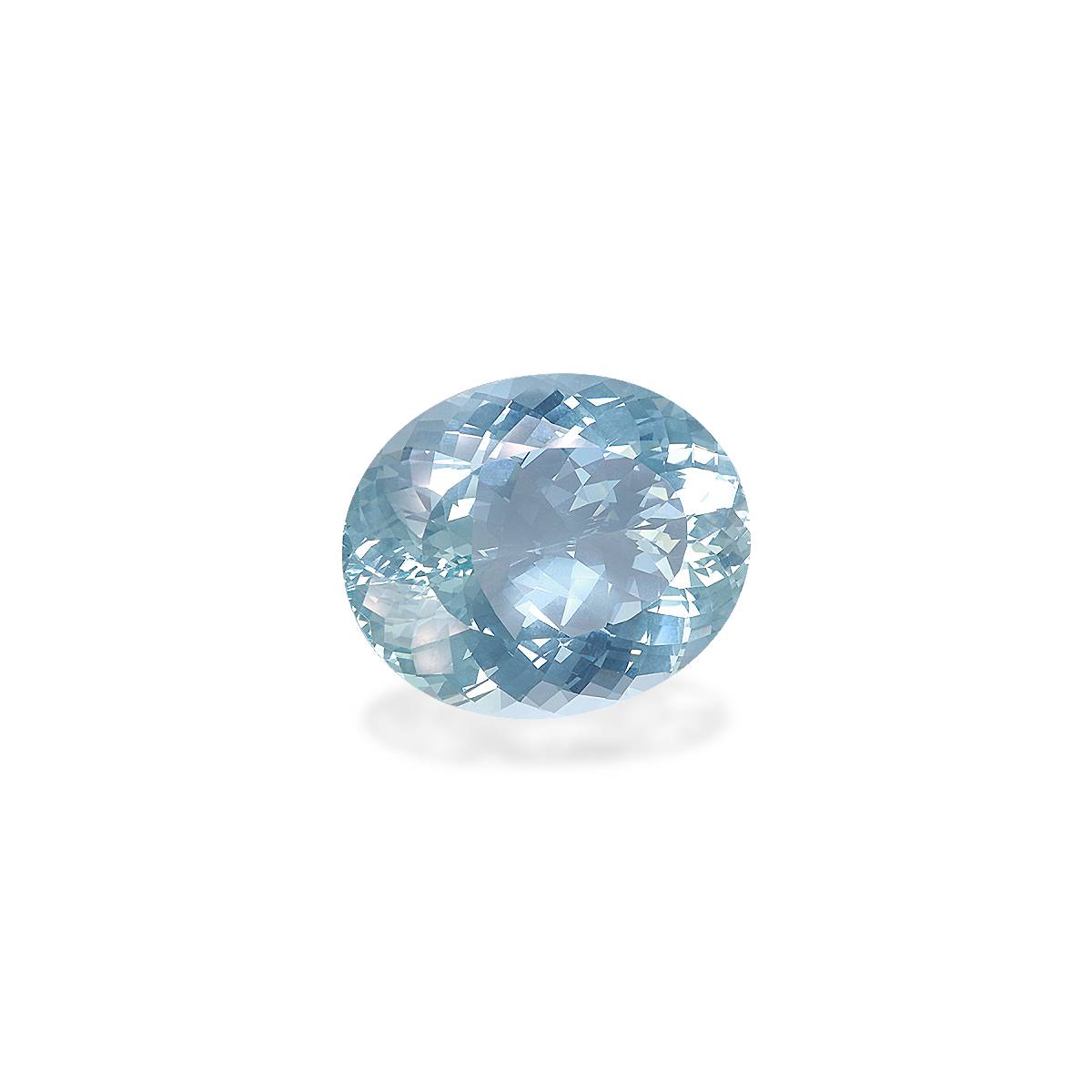 sky blue aquamarine, 103.59ct oval cut — view 3