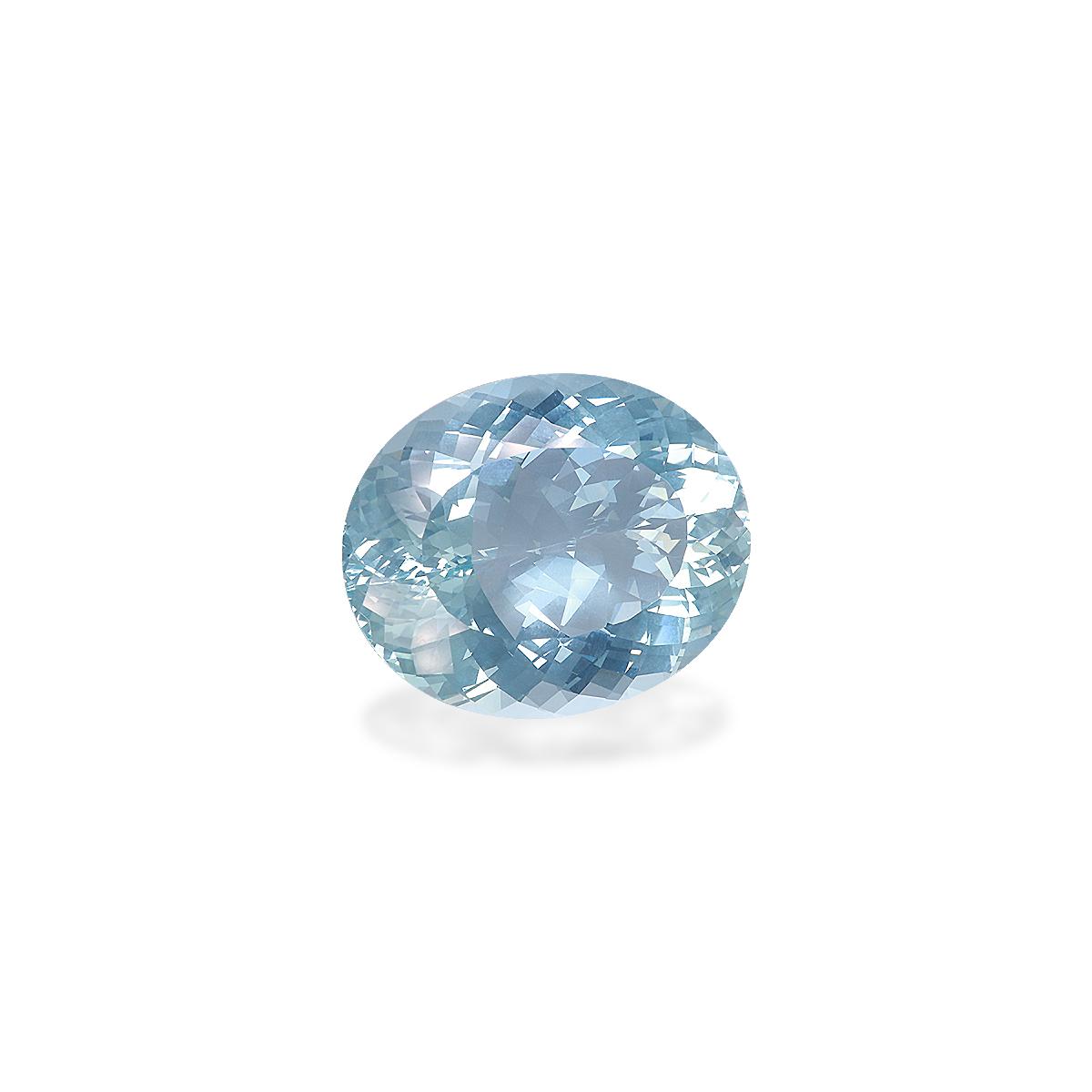 sky blue aquamarine, 103.59ct oval cut — view 3