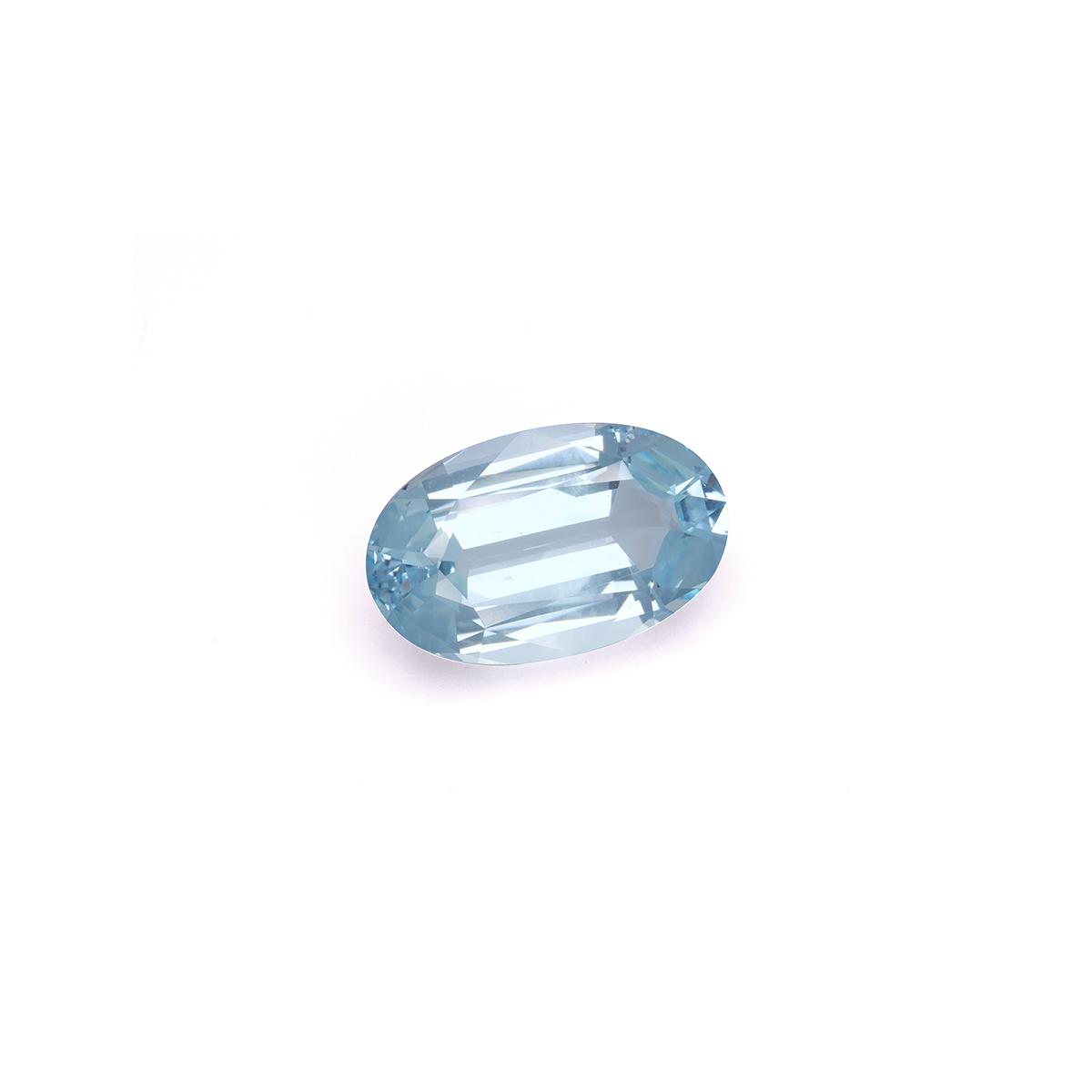 baby blue aquamarine, 14.5ct oval cut — view 2