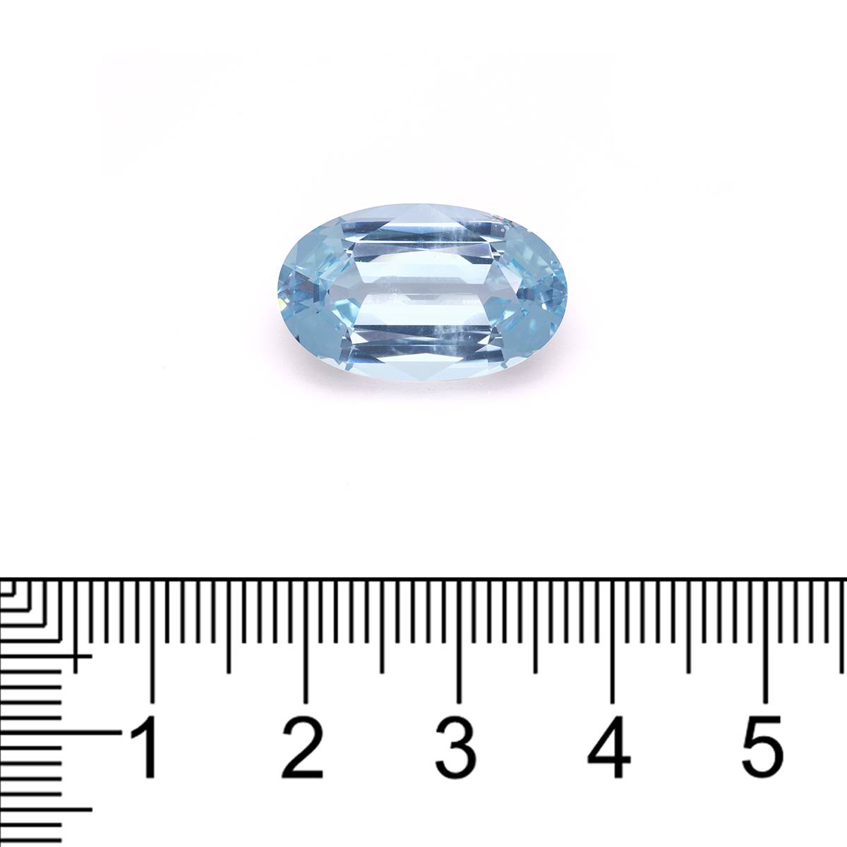 baby blue aquamarine, 14.5ct oval cut — view 3