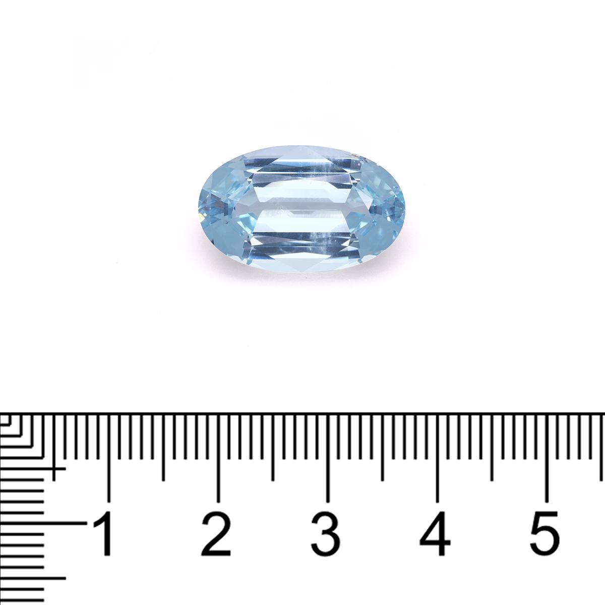 baby blue aquamarine, 14.5ct oval cut — view 3