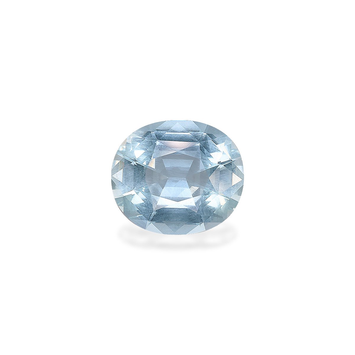 sky blue aquamarine, 7.2ct oval cut — main view