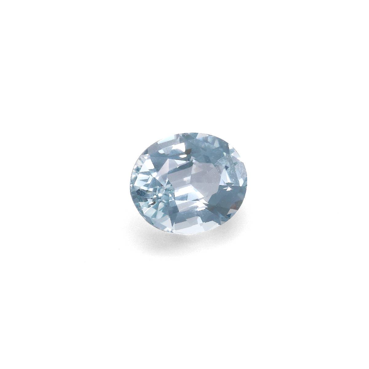 baby blue aquamarine, 2.94ct oval cut — view 3