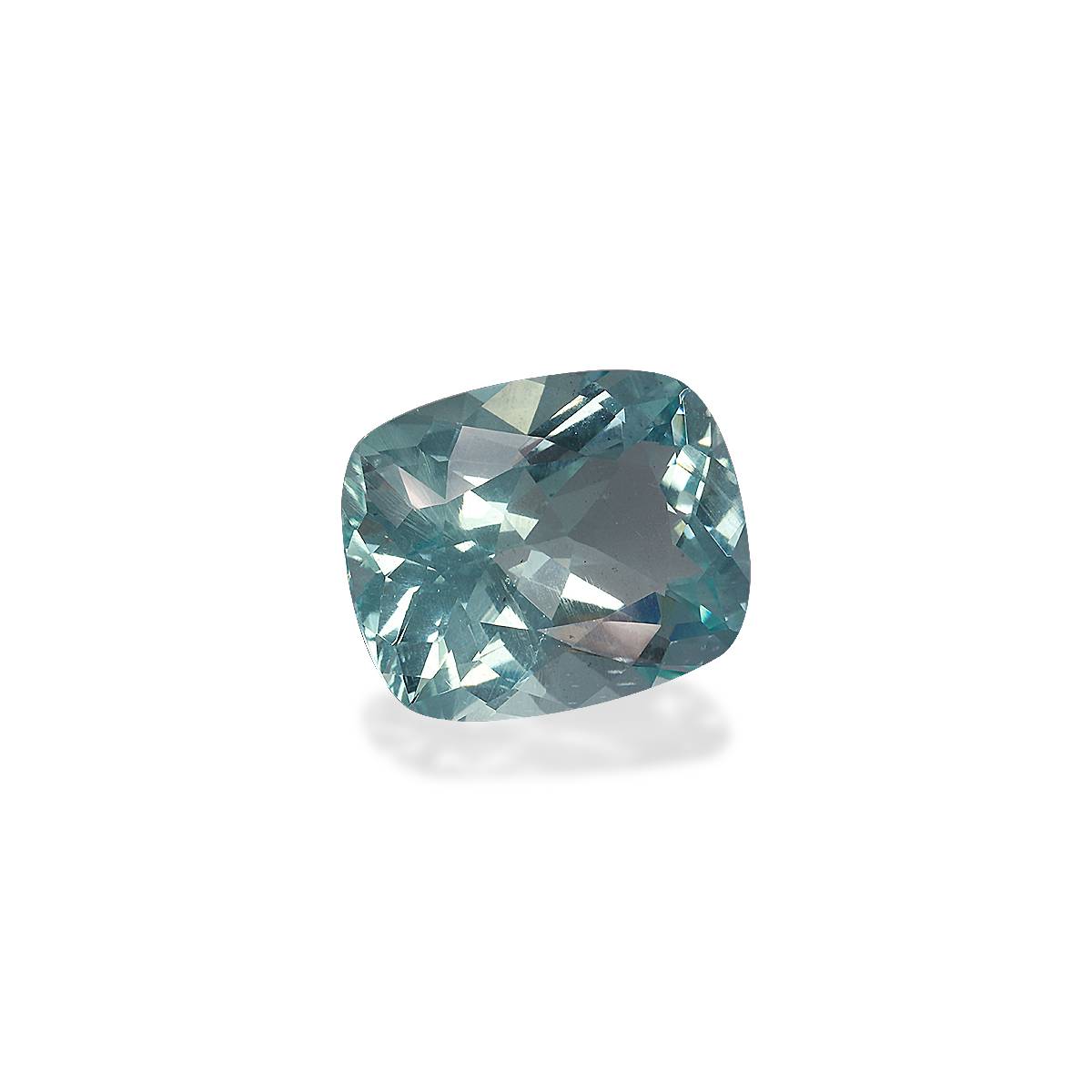 seafoam green aquamarine, 14.39ct cushion cut — view 3
