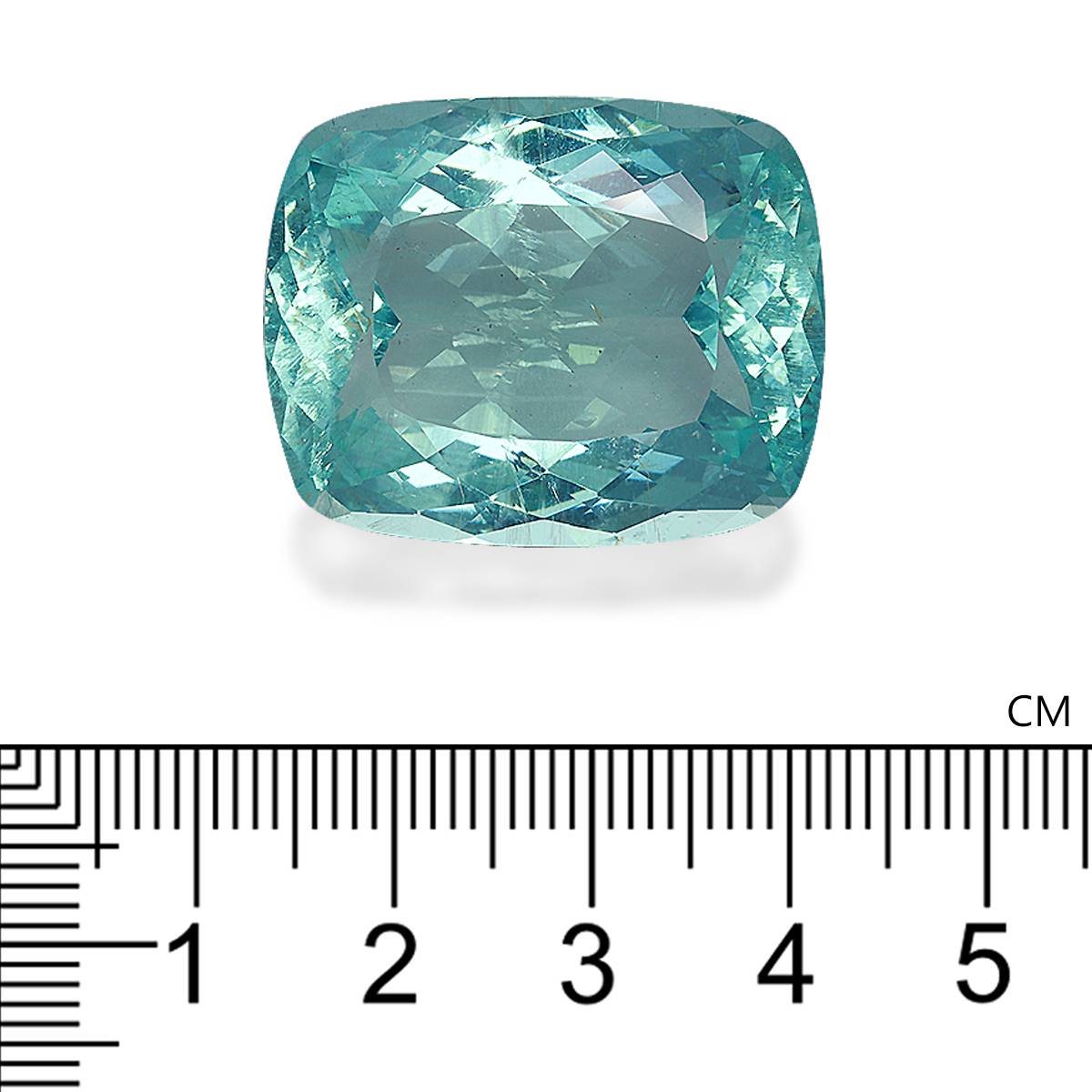 seafoam green aquamarine, 57.9ct cushion cut — view 4