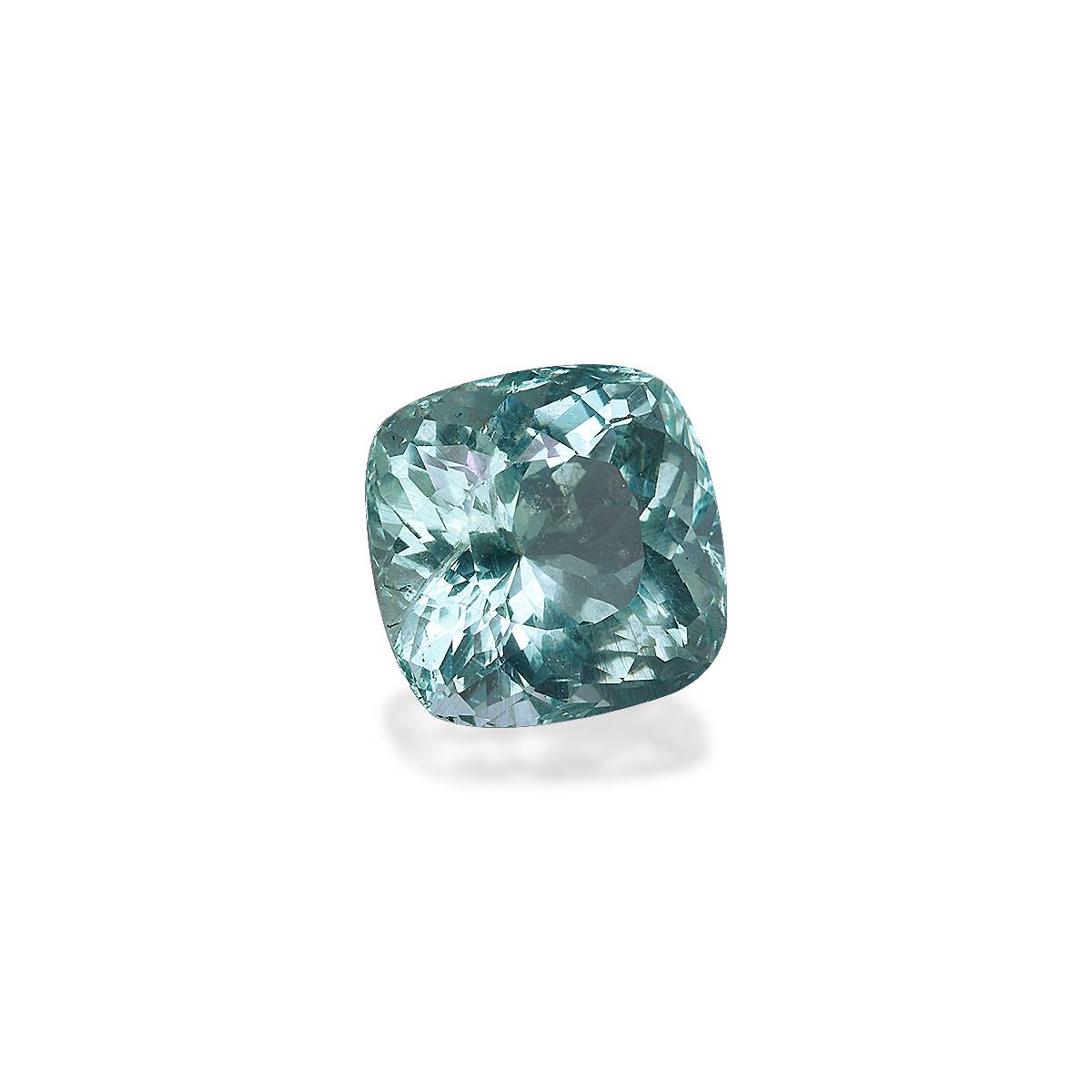 seafoam green aquamarine, 15.09ct cushion cut — view 3