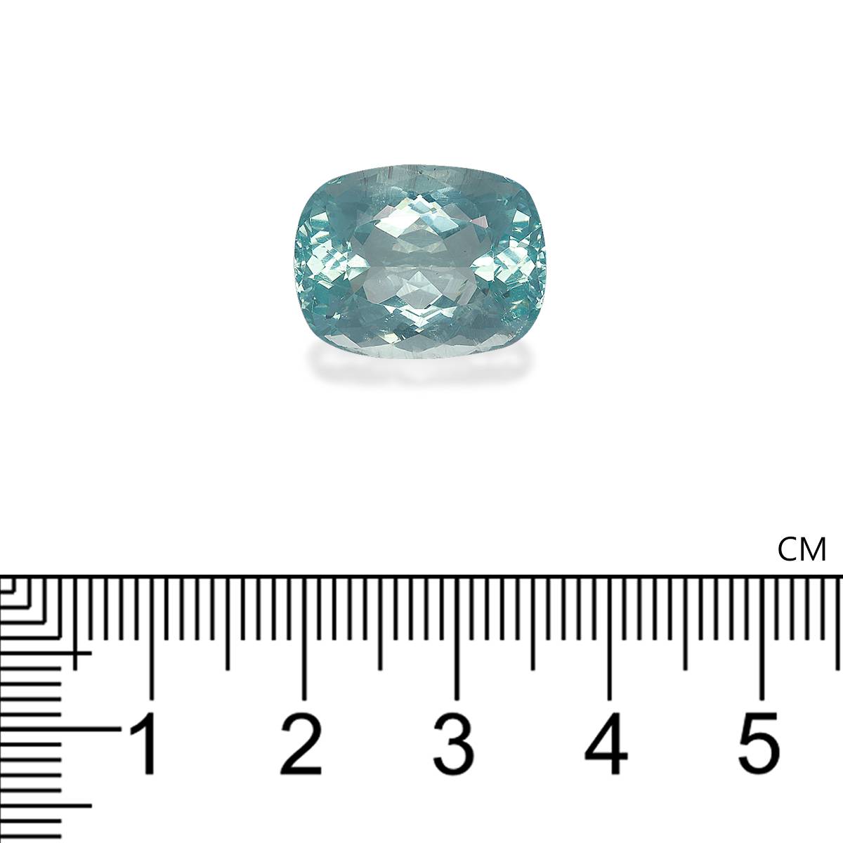 seafoam green aquamarine, 13.37ct cushion cut — view 4