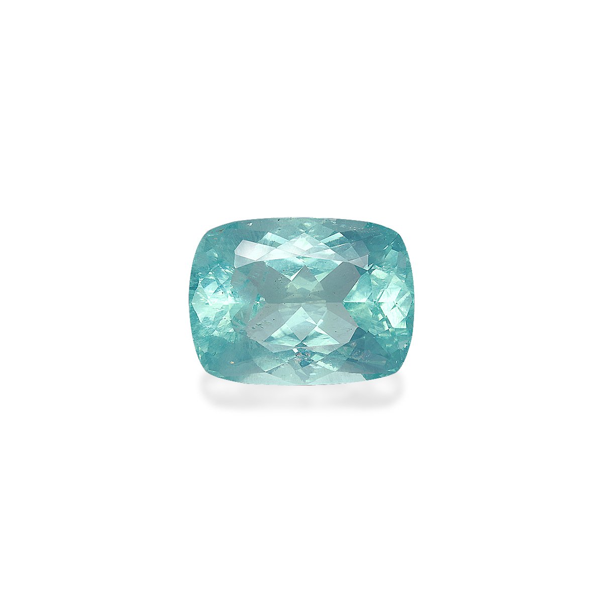 sky blue aquamarine, 38.27ct cushion cut — main view