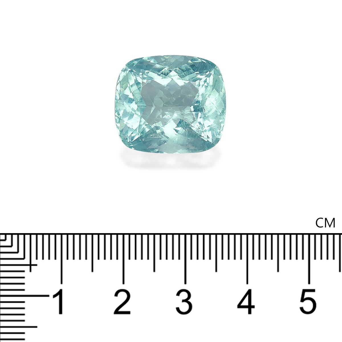 sky blue aquamarine, 22.17ct cushion cut — view 4