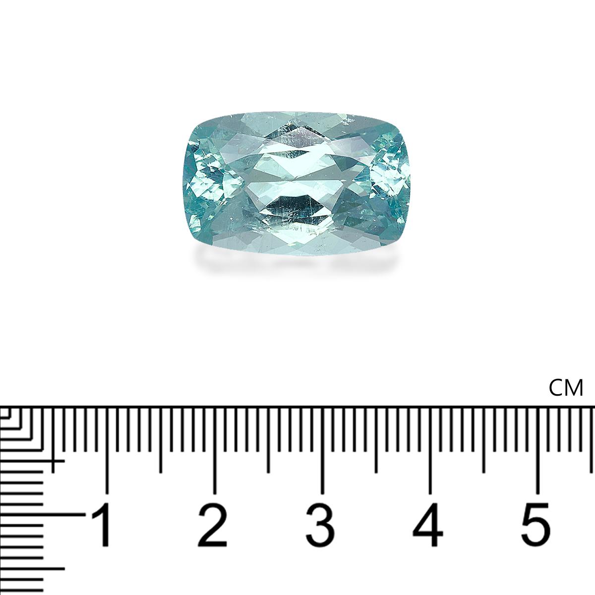 sky blue aquamarine, 16.21ct cushion cut — view 4