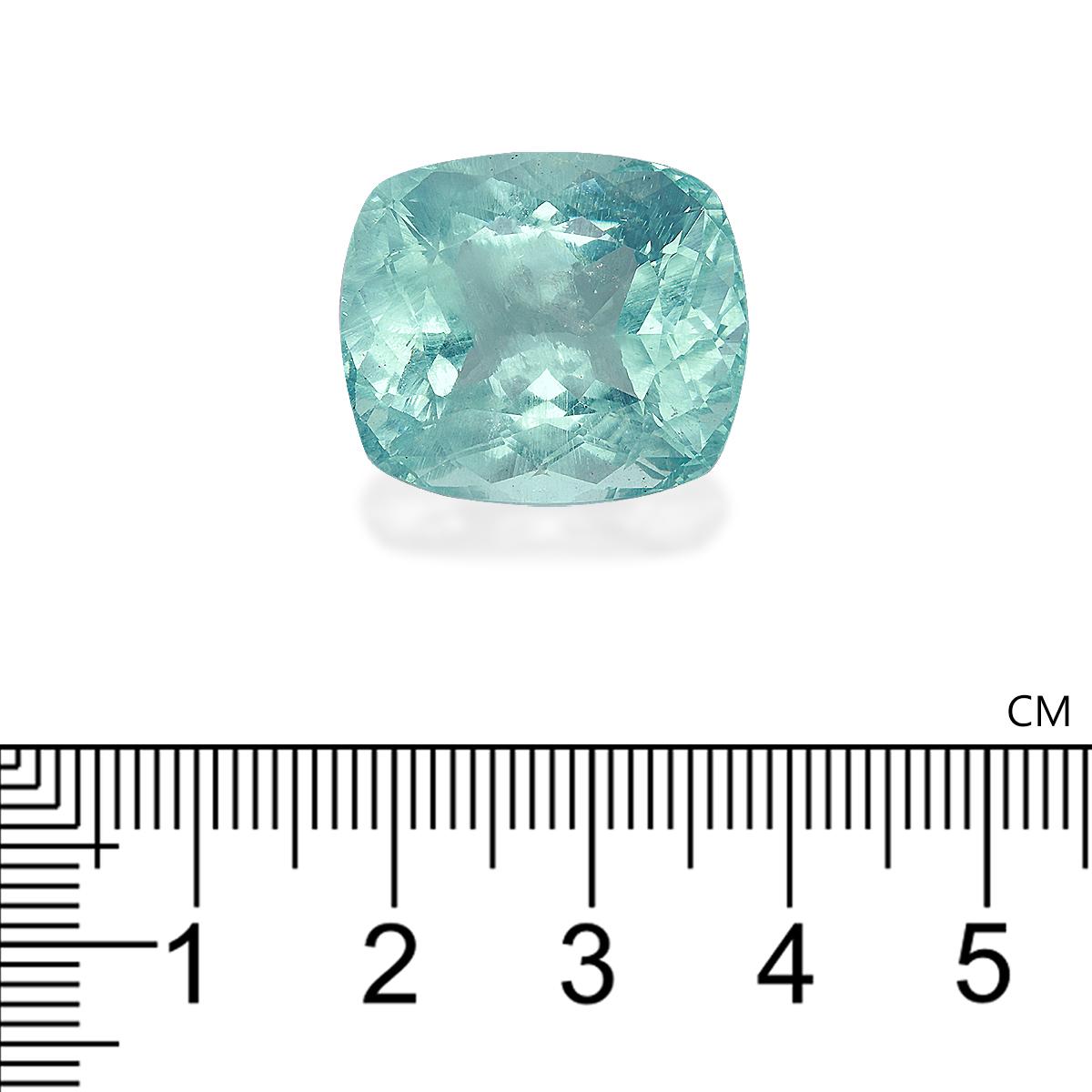sky blue aquamarine, 32.24ct cushion cut — view 4